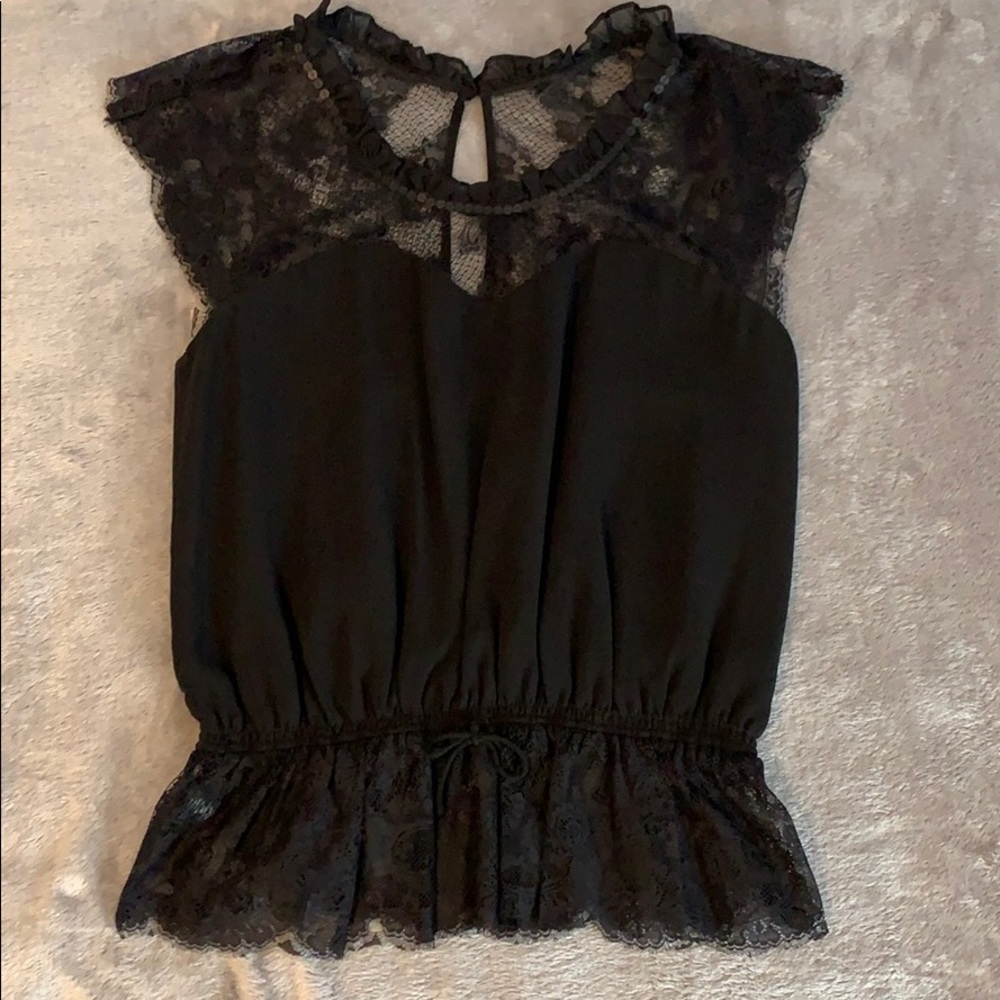Express Black Lace blouse